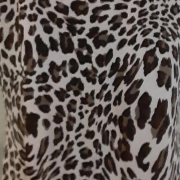 Shannon Ford NY Sheer draped leopard print top - Picture 5 of 9